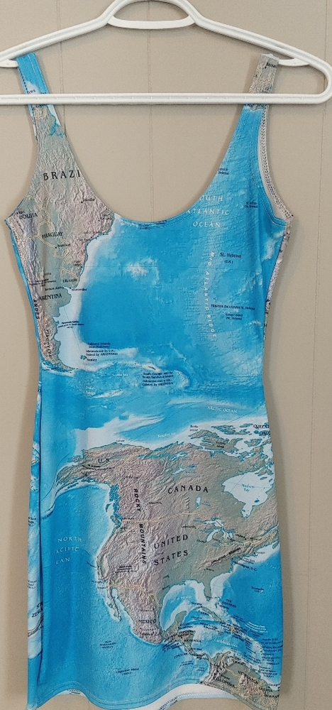 Blackmilk World Maps Bodycon Dress